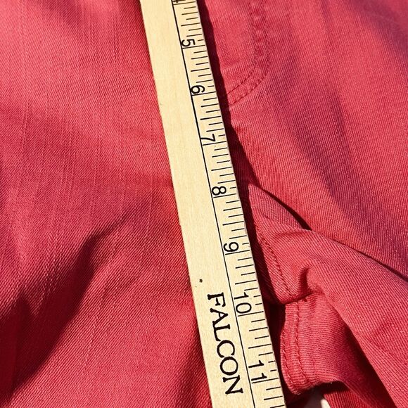 Chico's Perfect Stretch 6 Pull On Slim Leg Cropped Ankle Pants Detail Hem Boho - Picture 8 of 10